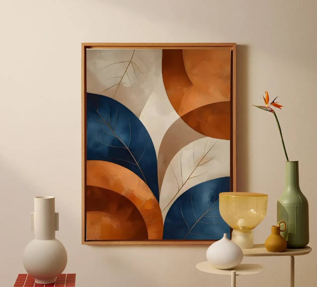 Abstrait automnal : l'étreinte de la nature toile avec Caisse américaine de Artistic-shop