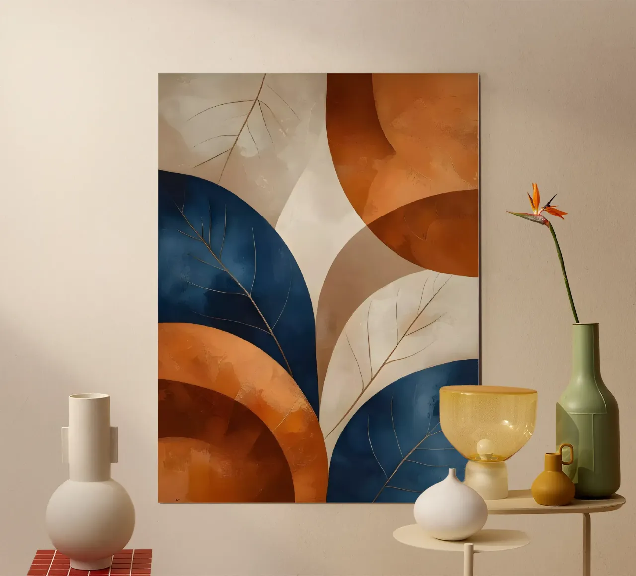 Abstrait automnal : l'étreinte de la nature hahnemühle de Artistic-shop