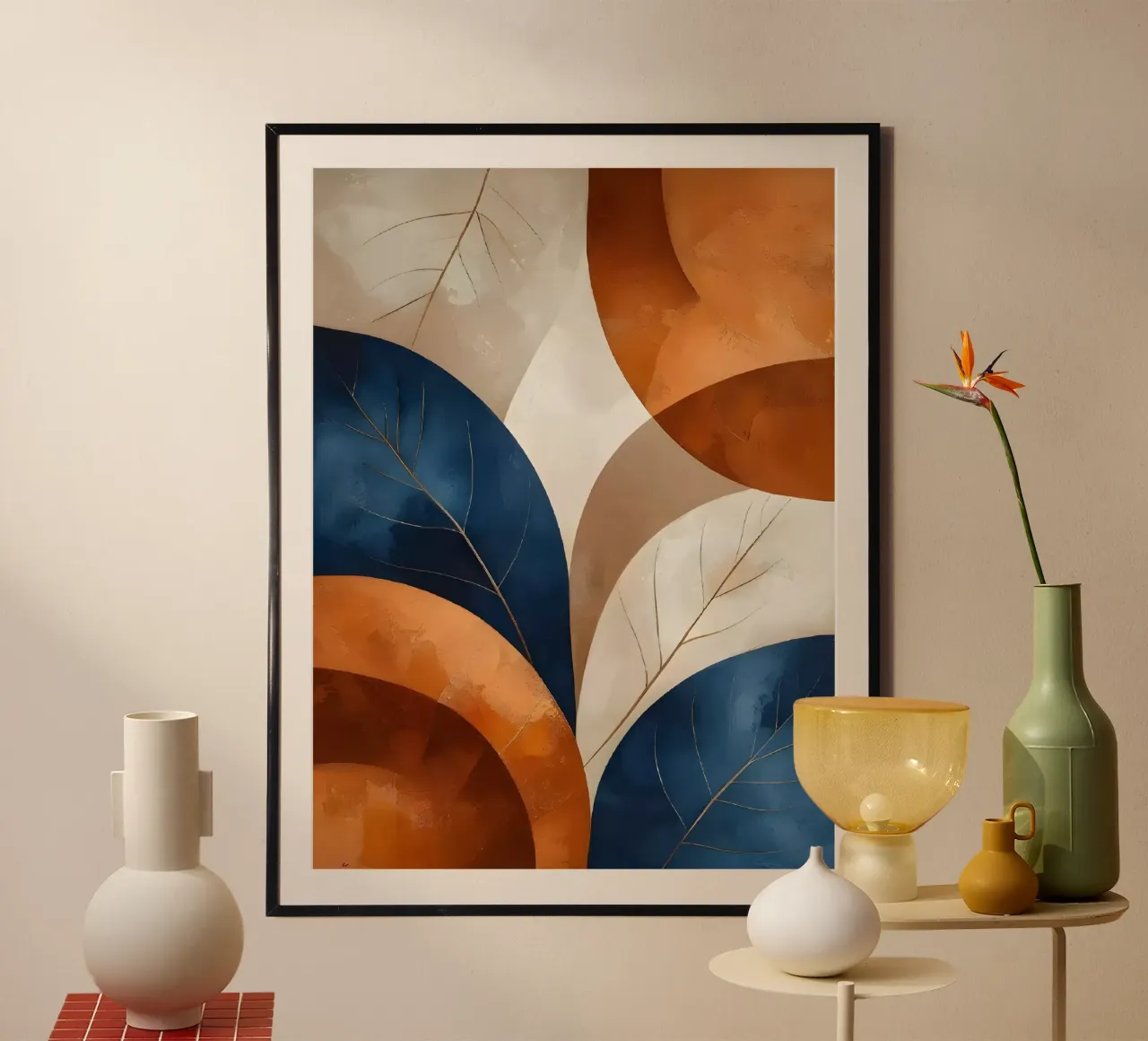 Abstrait automnal : l'étreinte de la nature hahnemühle de Artistic-shop