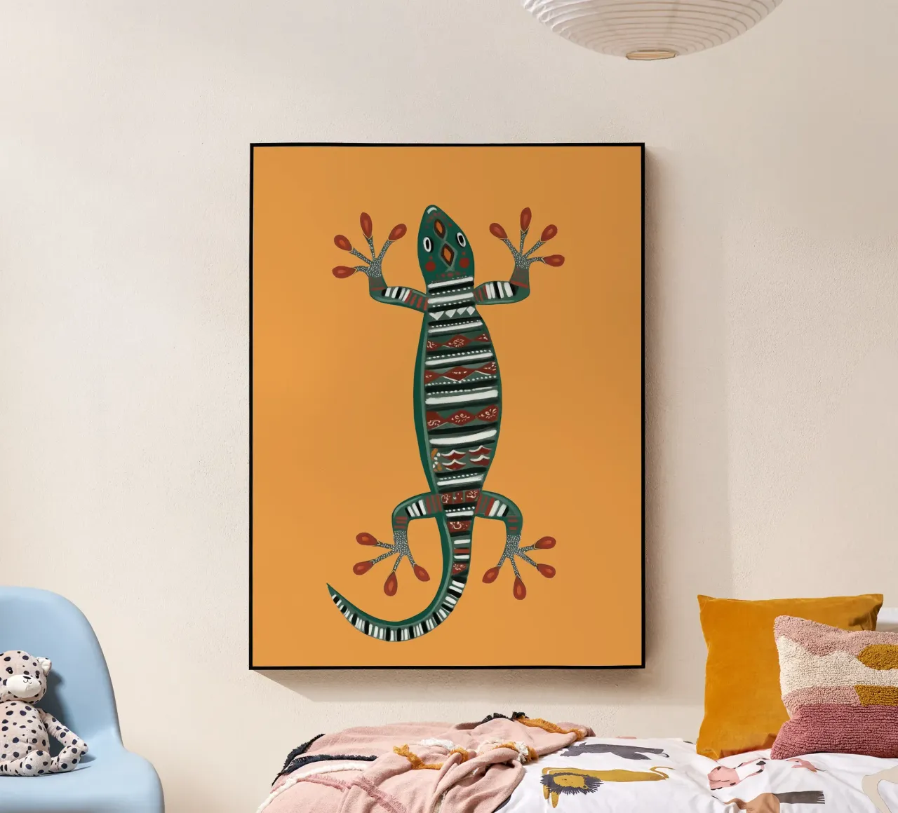 Folk Gecko plexiglass da cityart