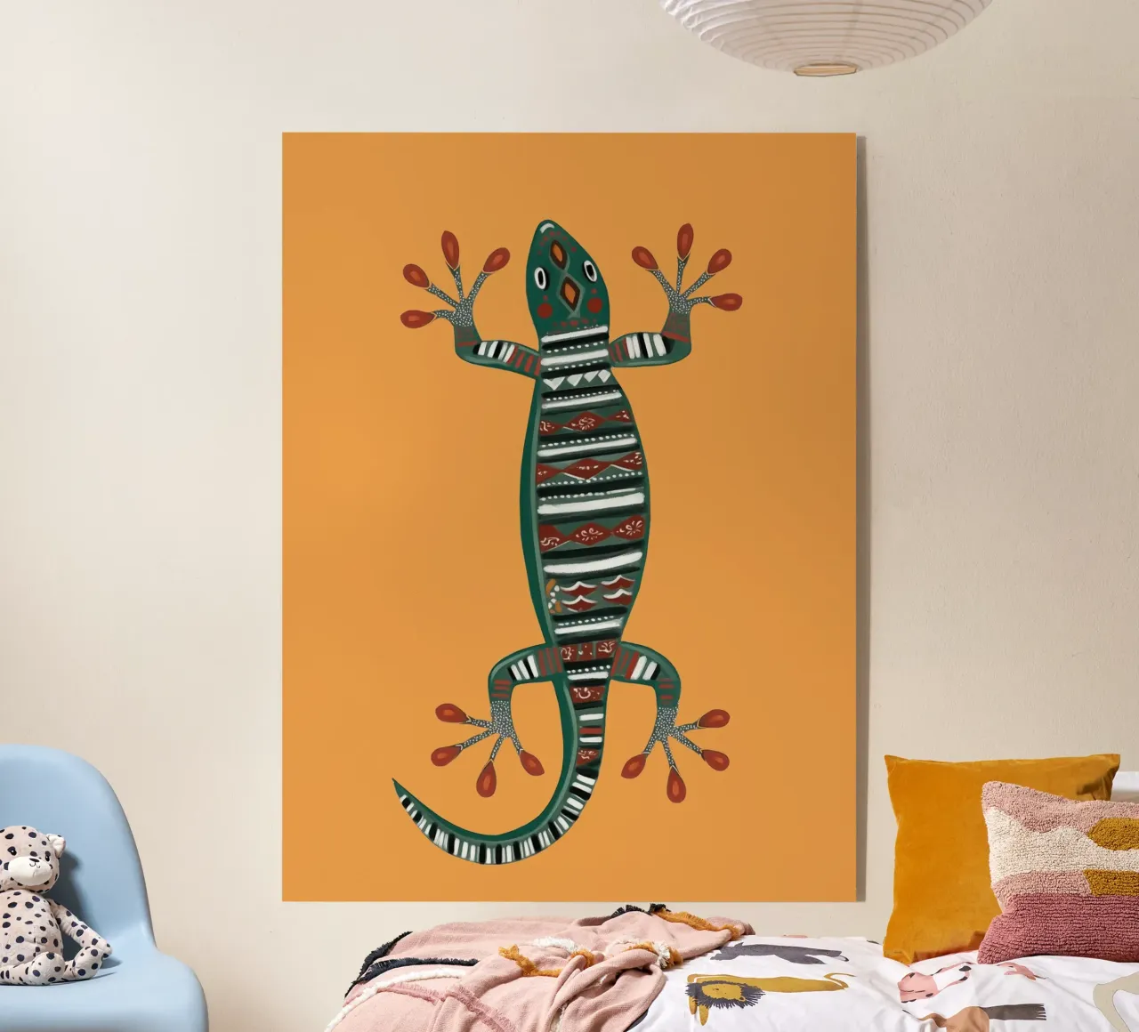 Folk Gecko plexiglass da cityart