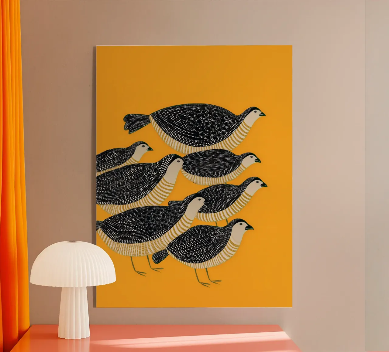 Quail Parade plexiglass da cityart