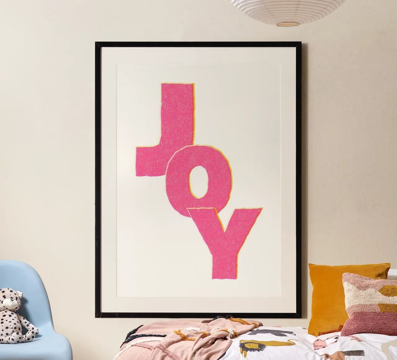 Joy poster van Quotes on walls