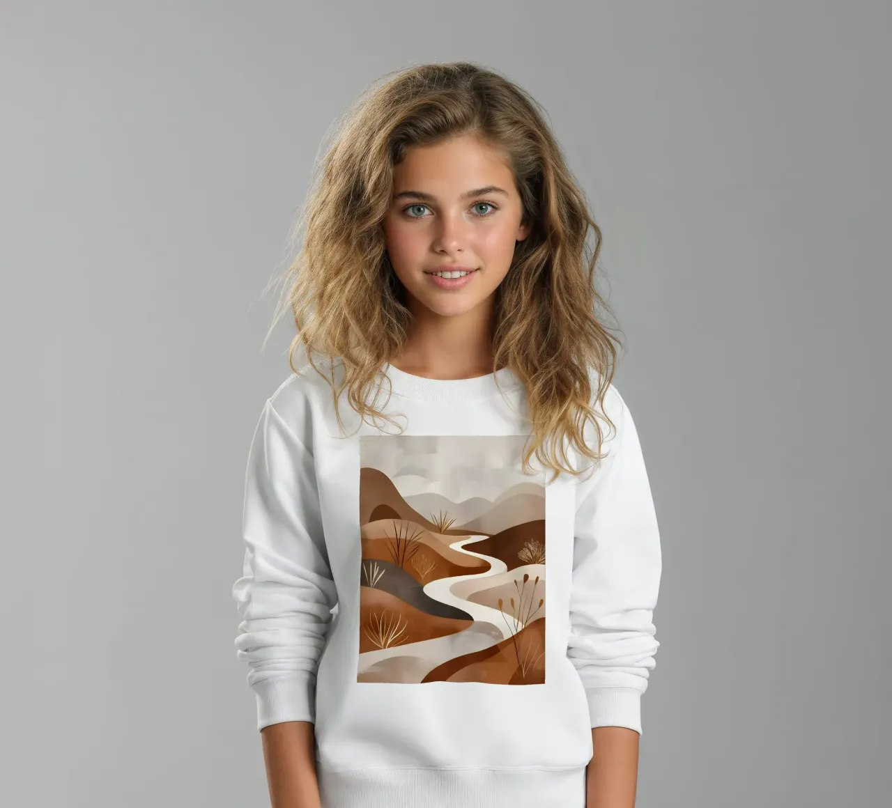 Un sereno sentiero nel deserto felpa bambino da Artistic-shop