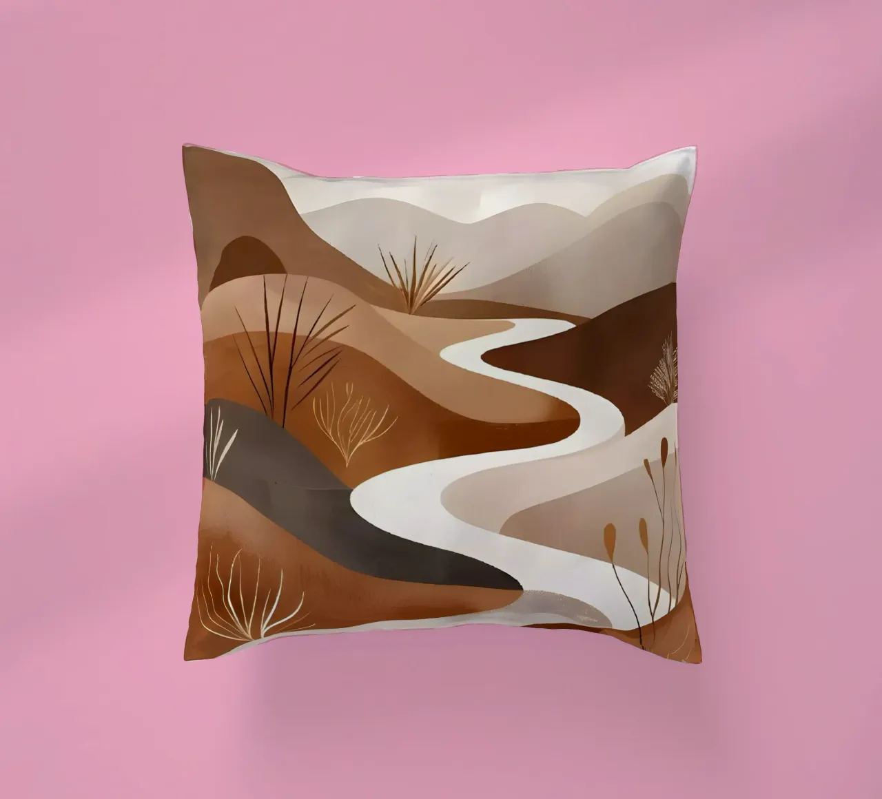 Un sereno sentiero nel deserto cuscino da Artistic-shop