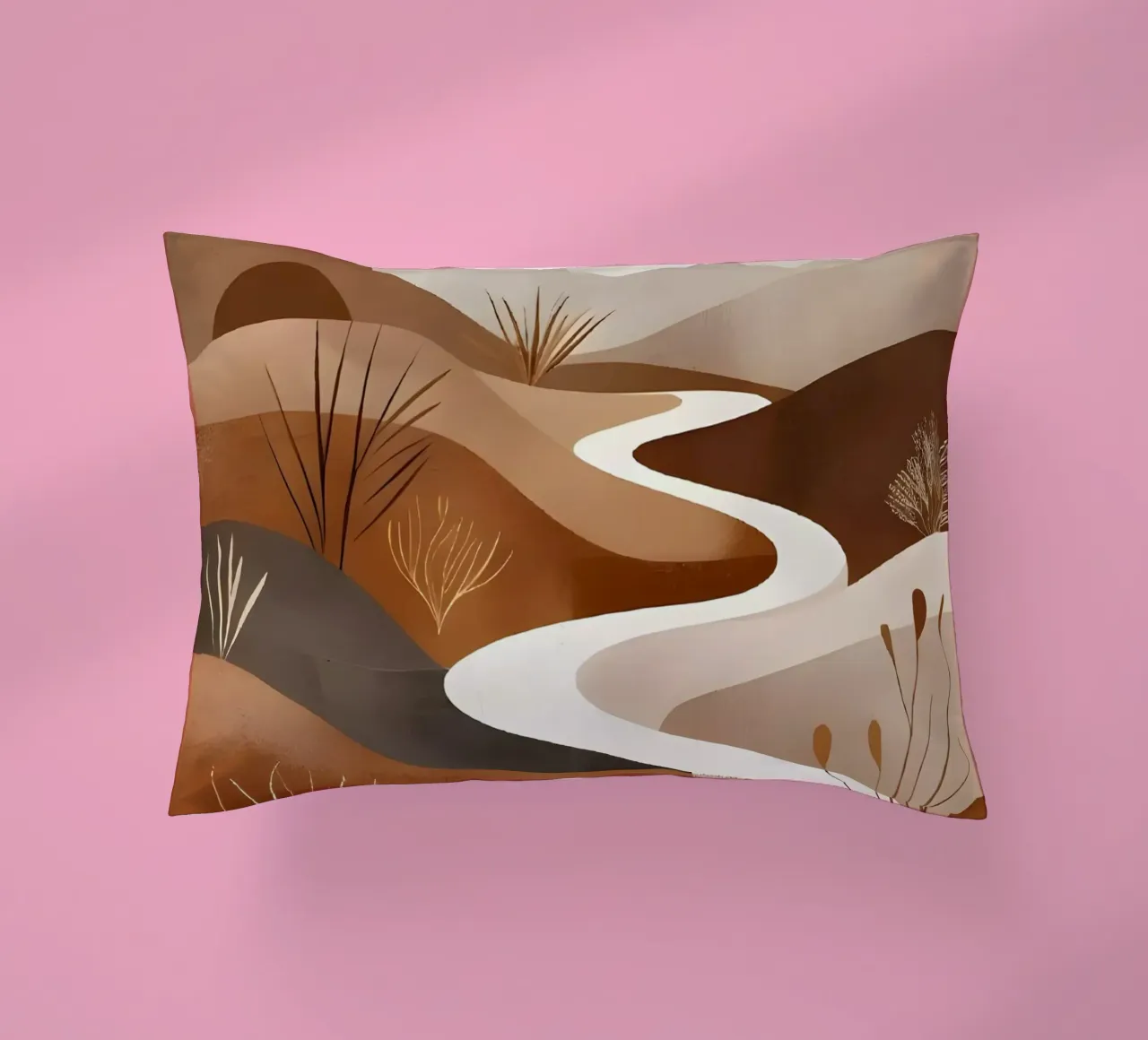 Un sereno sentiero nel deserto cuscino da Artistic-shop