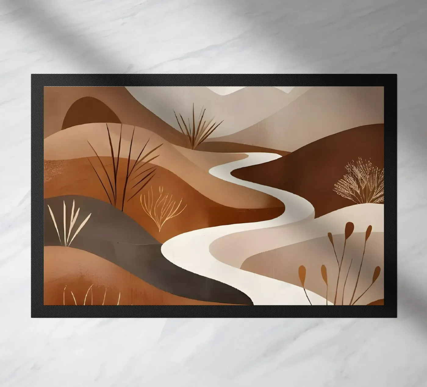 Serene Desert Path doormat by Artistic-shop