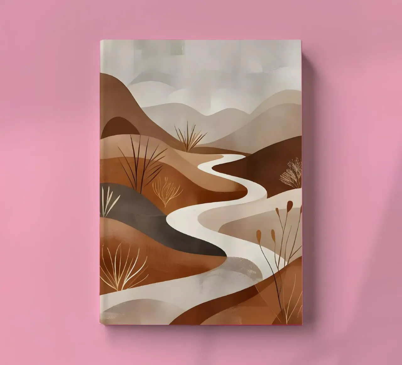 Serene Desert Path notebook by Artistic-shop