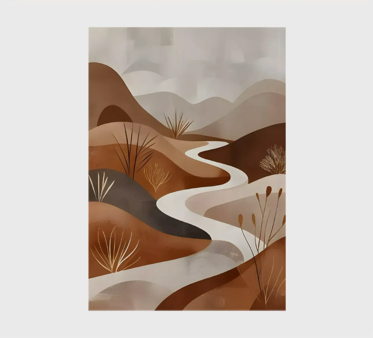 Serene Desert Path notebook by Artistic-shop