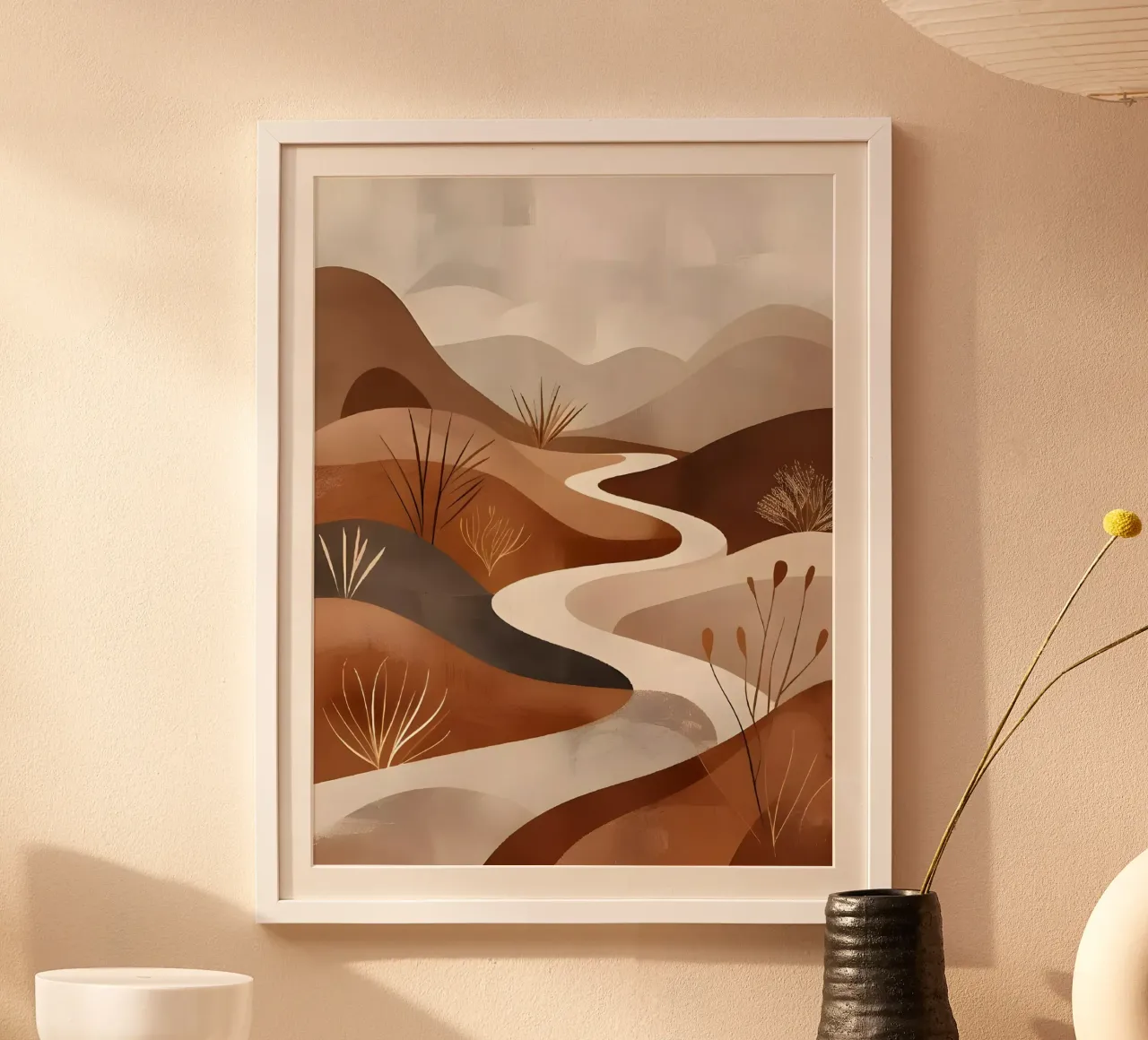 Serene Desert Path hahnemühle by Artistic-shop