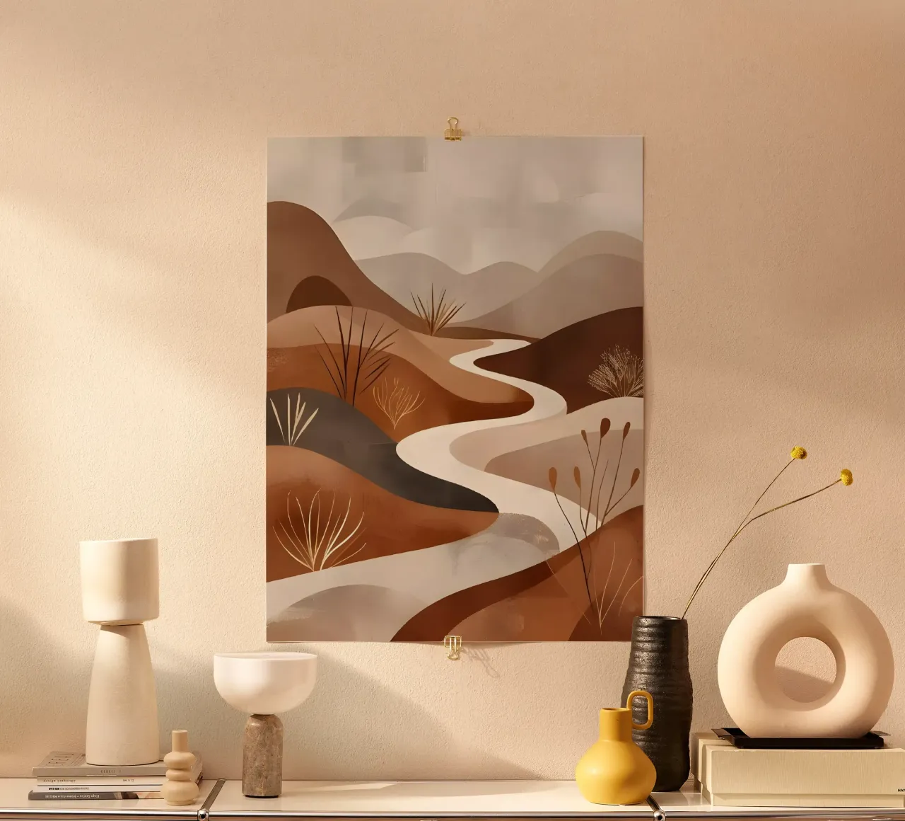 Serene Desert Path hahnemühle by Artistic-shop