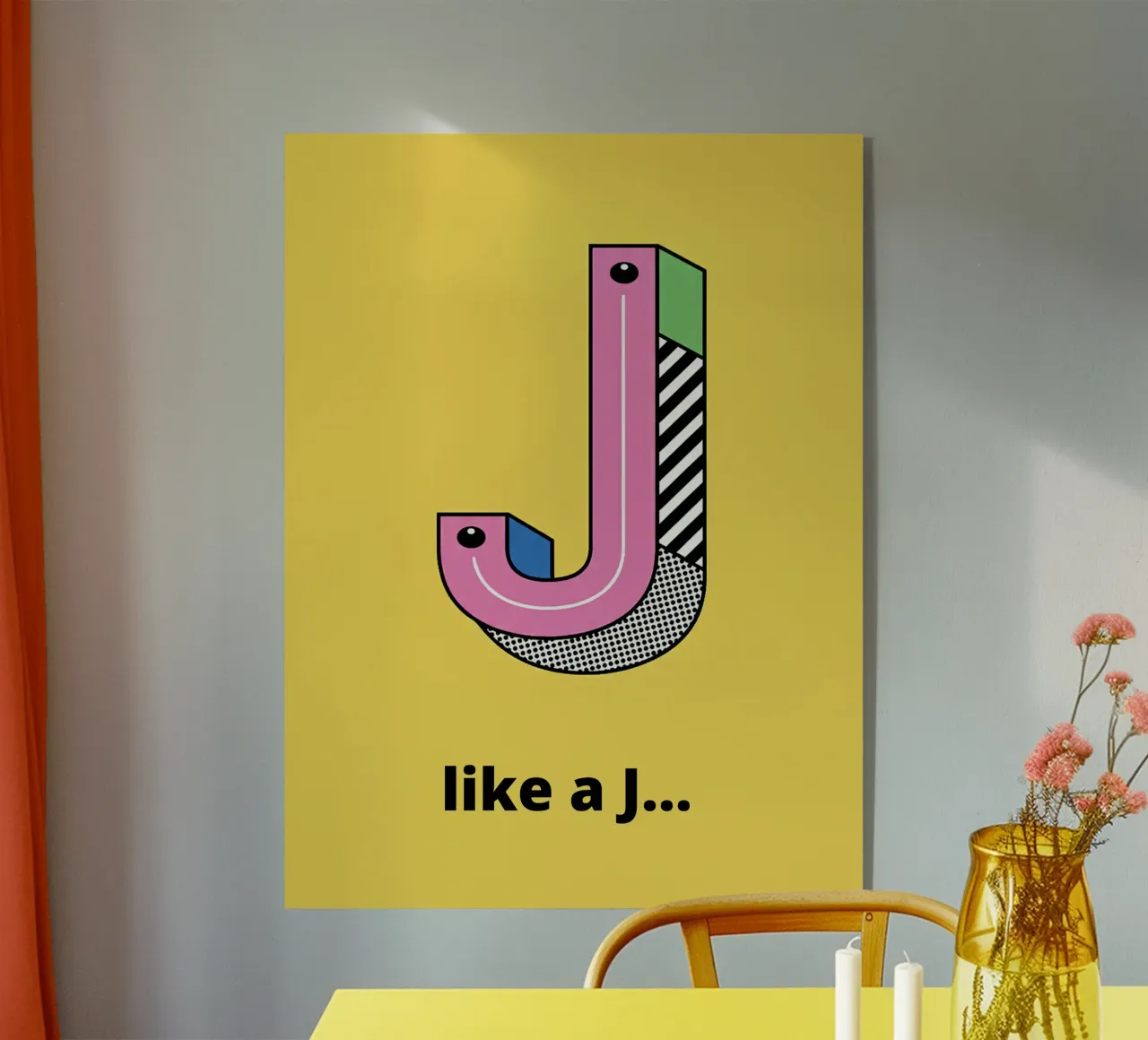 J come J... plexiglass da alphabetillustration