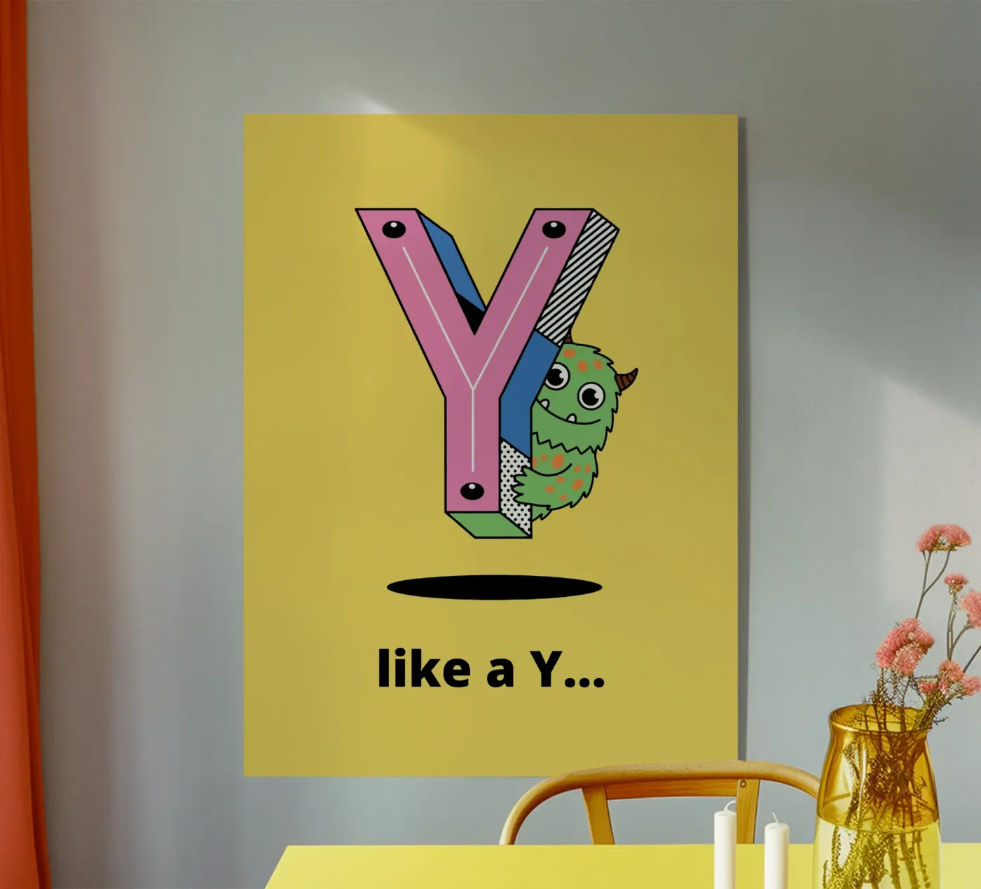 Poster Alfabeto Bambini – Alfabeto Decorativo per Camera da Letto plexiglass da The Little Animals Club