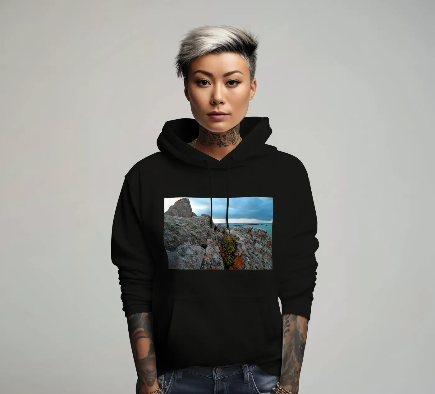 SOLID AS A ROCK. hoodie by TYPOGRAPHY BY THIERRY VOBMANN