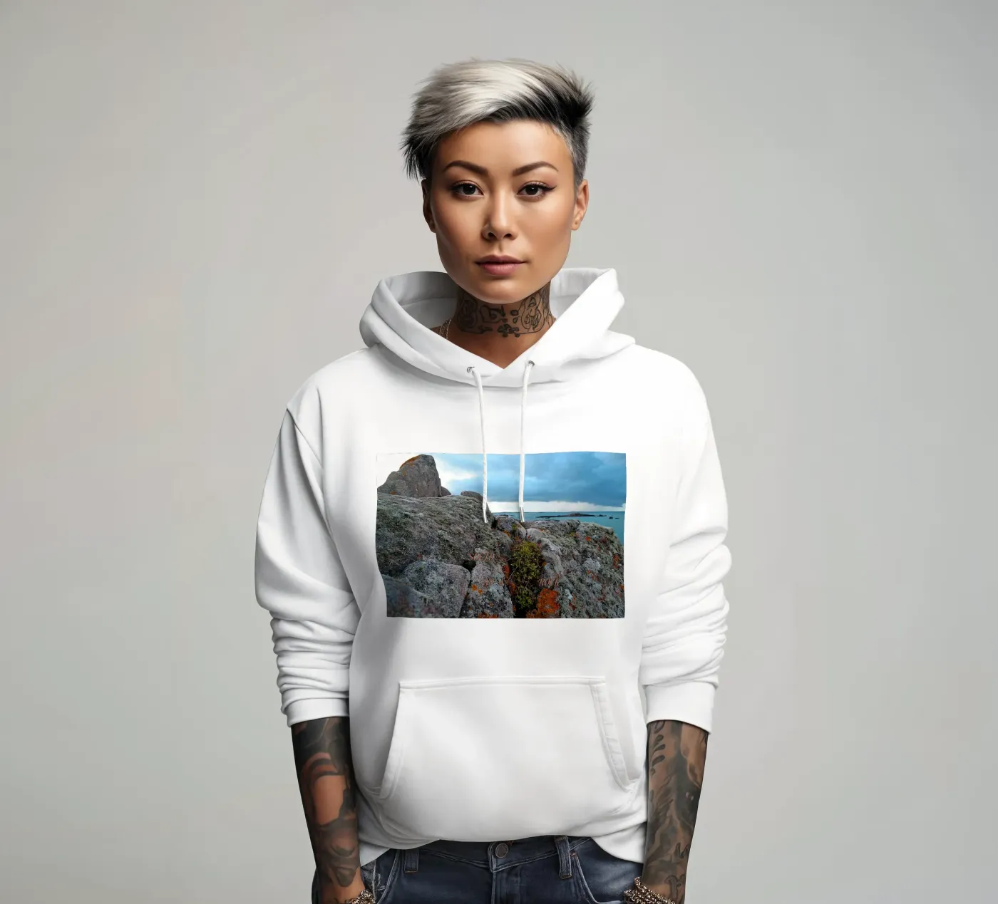 SOLID AS A ROCK. hoodie by TYPOGRAPHY BY THIERRY VOBMANN