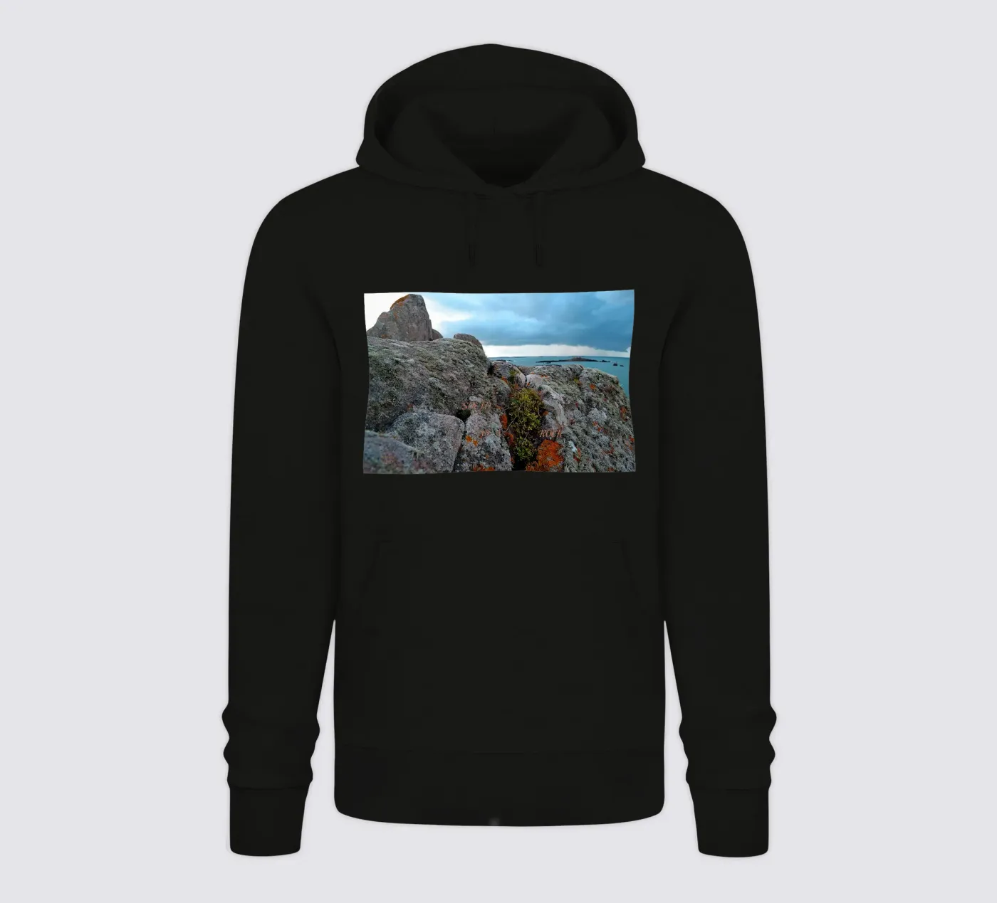 SOLID AS A ROCK. hoodie by TYPOGRAPHY BY THIERRY VOBMANN