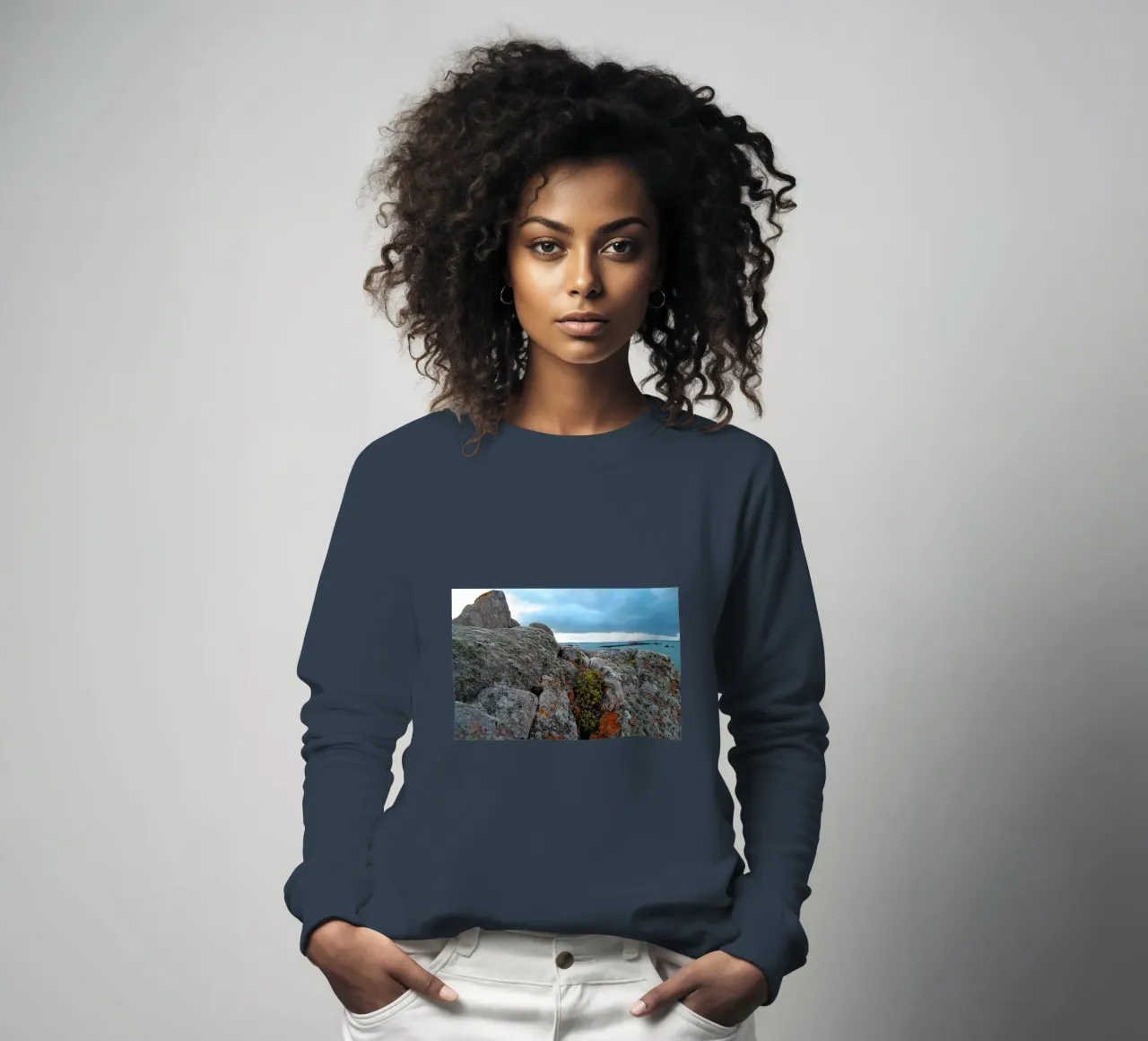 SOLIDO COME UNA ROCCIA. felpa da TYPOGRAPHY BY THIERRY VOBMANN