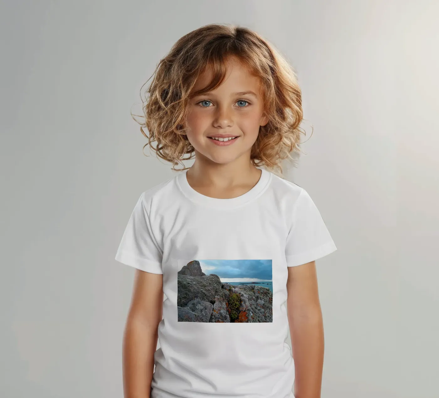 SOLID AS A ROCK. kids t-shirt by TYPOGRAPHY BY THIERRY VOBMANN