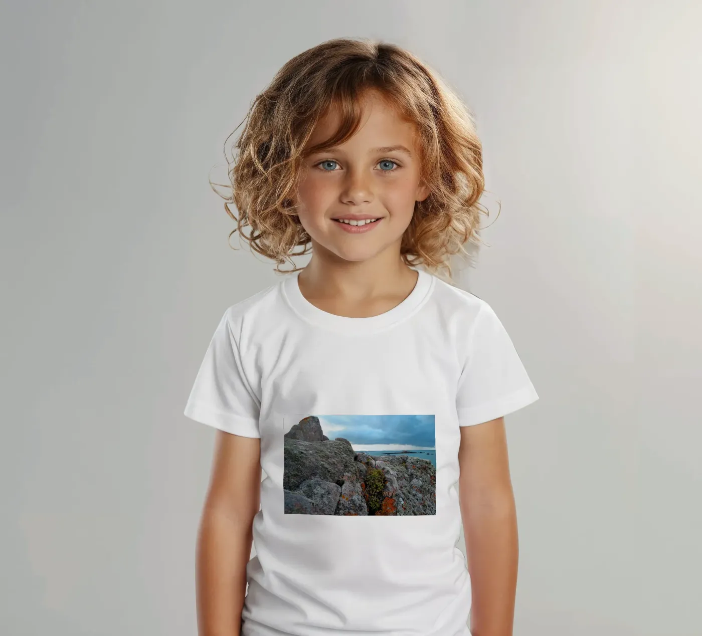 SOLID AS A ROCK. kids t-shirt by TYPOGRAPHY BY THIERRY VOBMANN