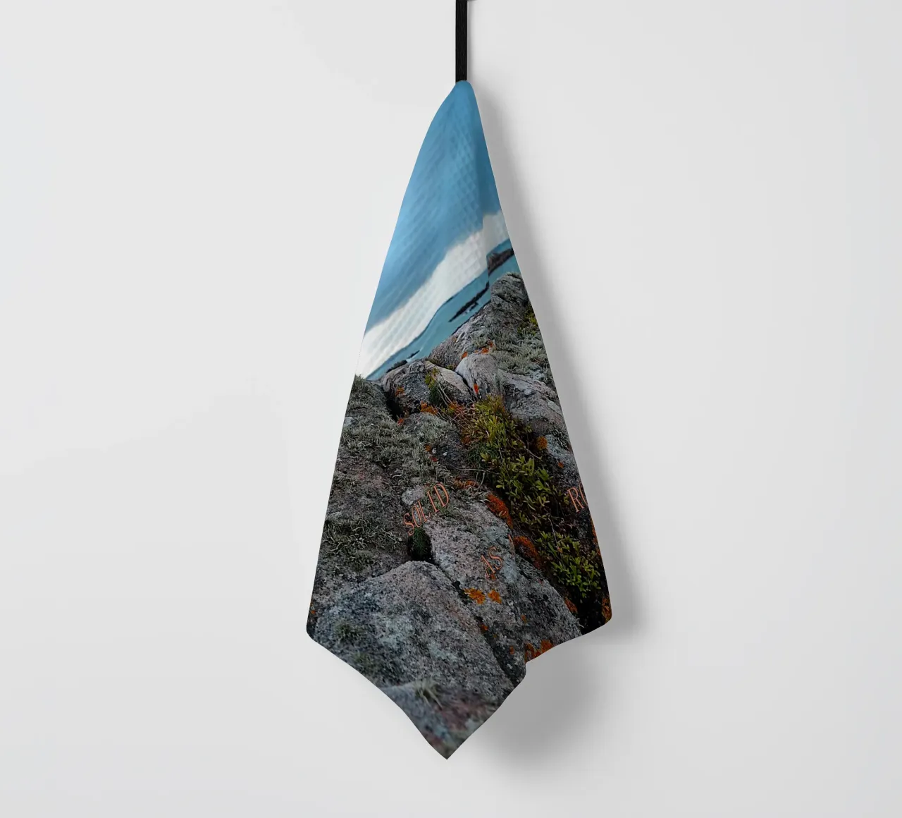 SOLID AS A ROCK. torchon de TYPOGRAPHY BY THIERRY VOBMANN