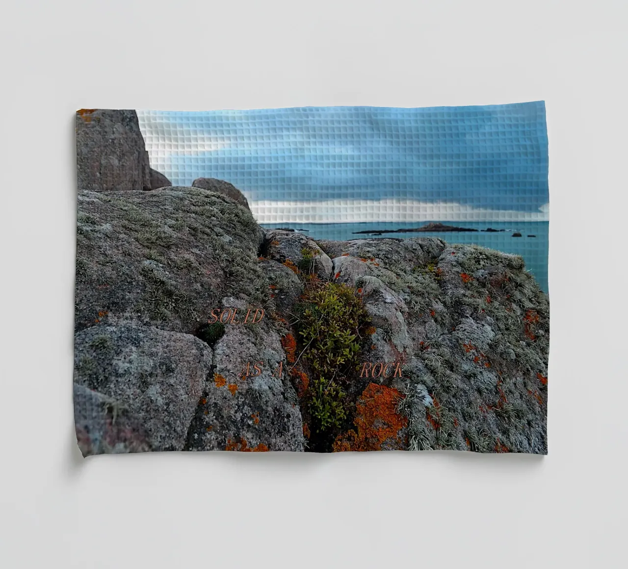 SOLID AS A ROCK. torchon de TYPOGRAPHY BY THIERRY VOBMANN