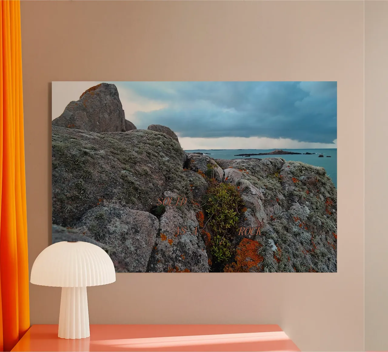 SOLID AS A ROCK. Acryl-Glas von TYPOGRAPHY BY THIERRY VOBMANN