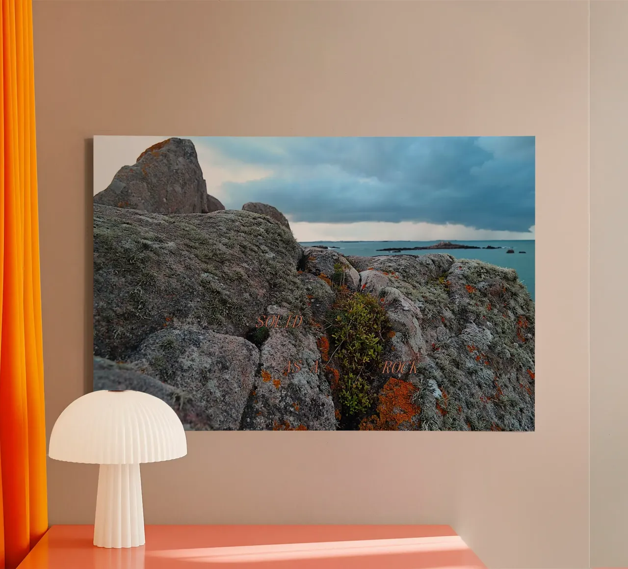 SOLID AS A ROCK. canvas by TYPOGRAPHY BY THIERRY VOBMANN