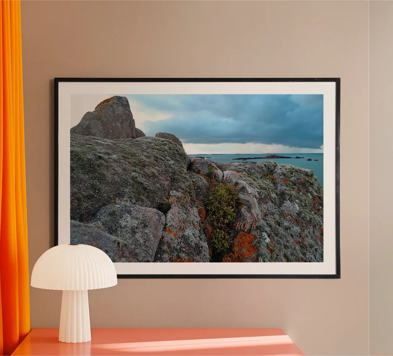 SOLID AS A ROCK. poster by TYPOGRAPHY BY THIERRY VOBMANN