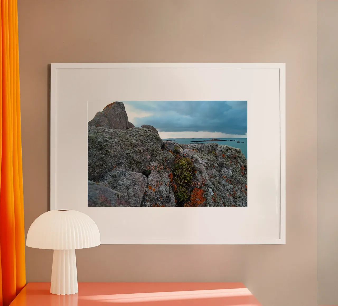 SOLID AS A ROCK. poster by TYPOGRAPHY BY THIERRY VOBMANN