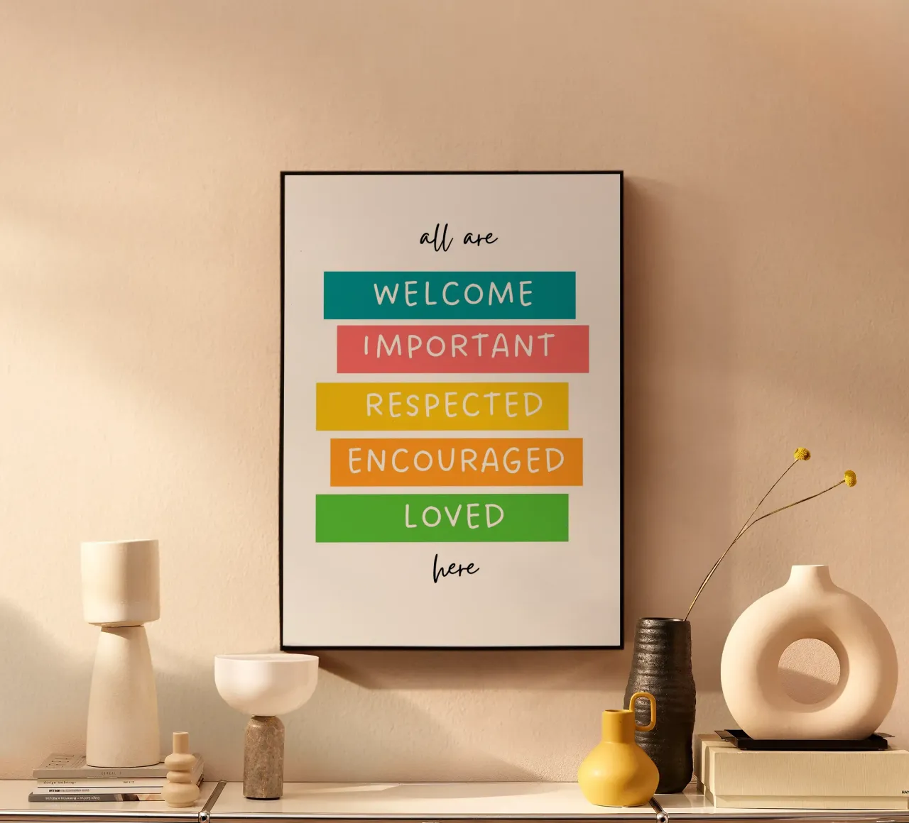 ALL ARE HERE plexiglass da Daily Motivation