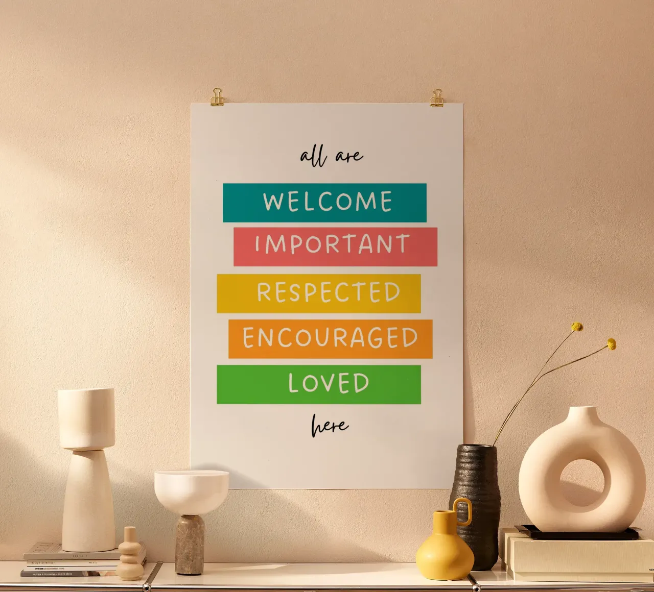 ALL ARE HERE poster da Daily Motivation