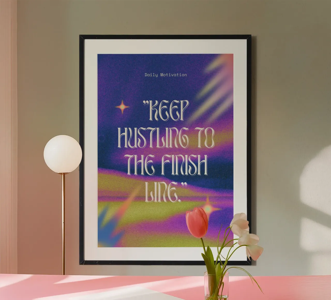 KEEP HUSTLING poster da Daily Motivation