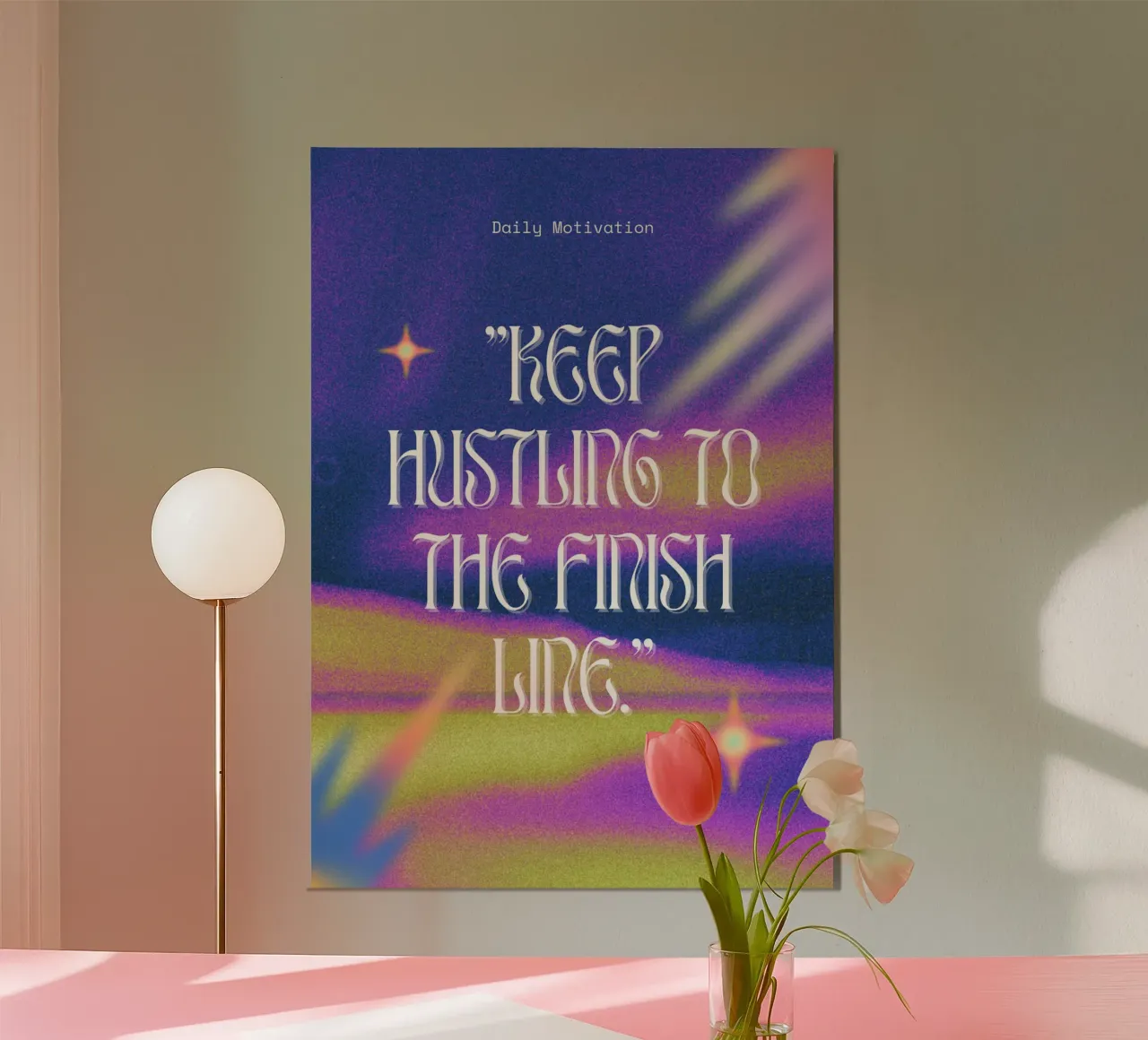 KEEP HUSTLING poster da Daily Motivation