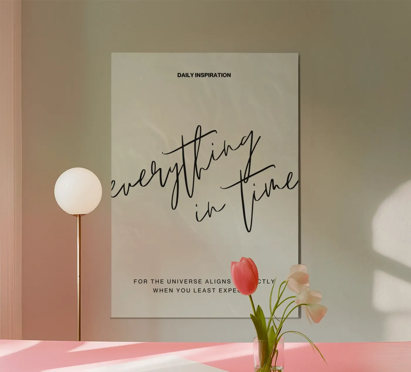EVERYTHING IN TIME poster by Daily Motivation
