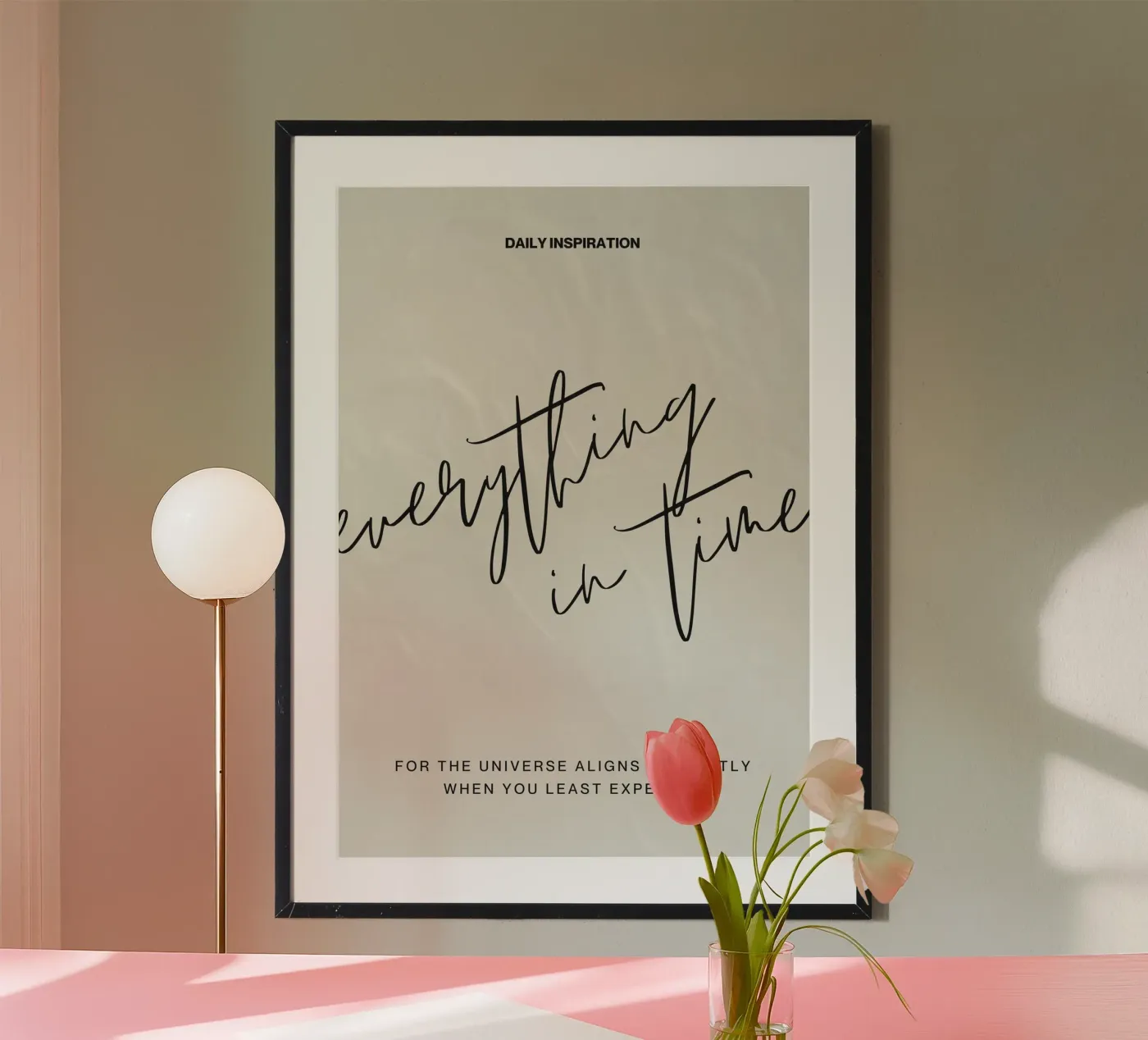 EVERYTHING IN TIME poster by Daily Motivation