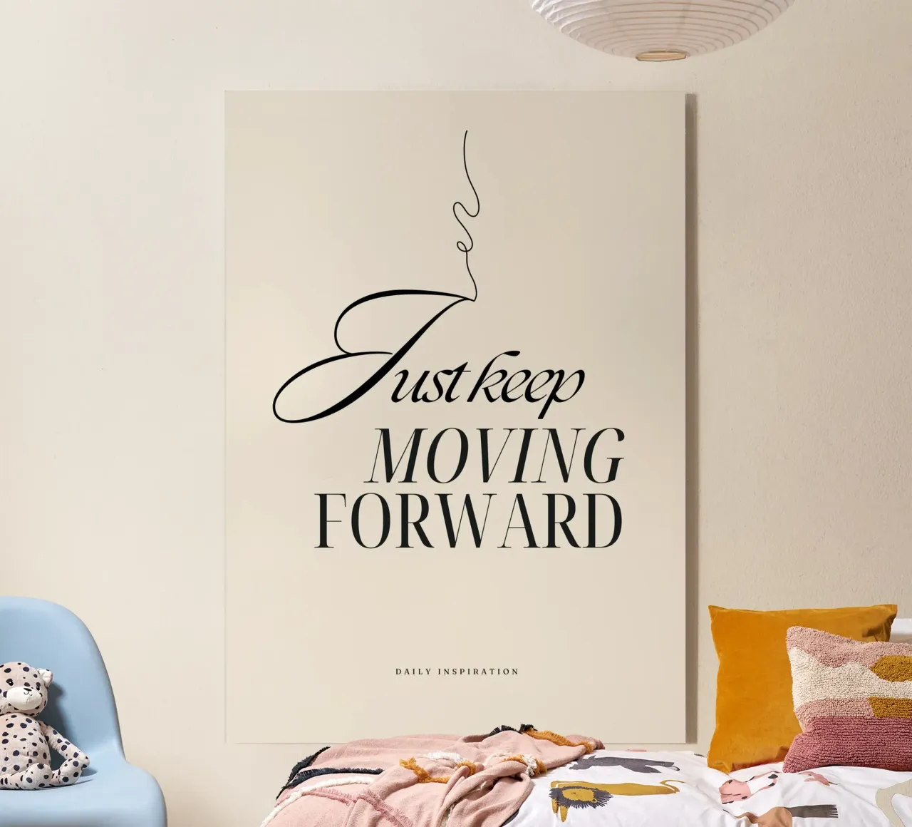 JUST KEEP MOVING FORWARD plexiglass da Daily Motivation