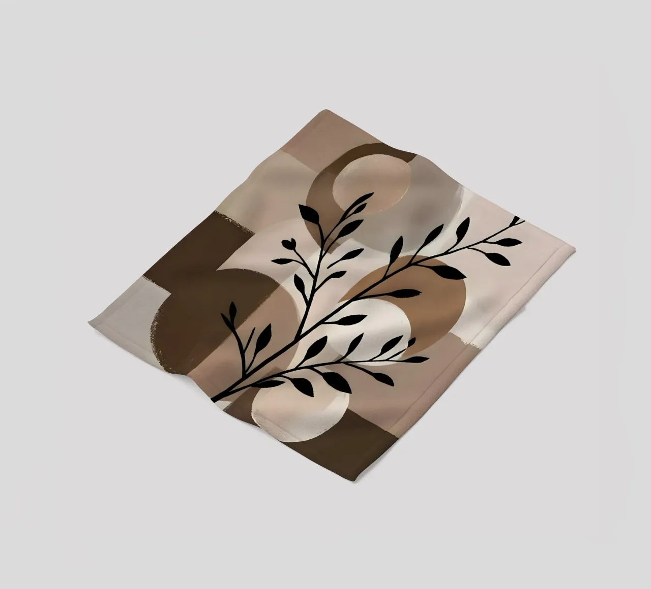 Eleganza terrestre: Un astratto moderno coperta in pile da Artistic-shop