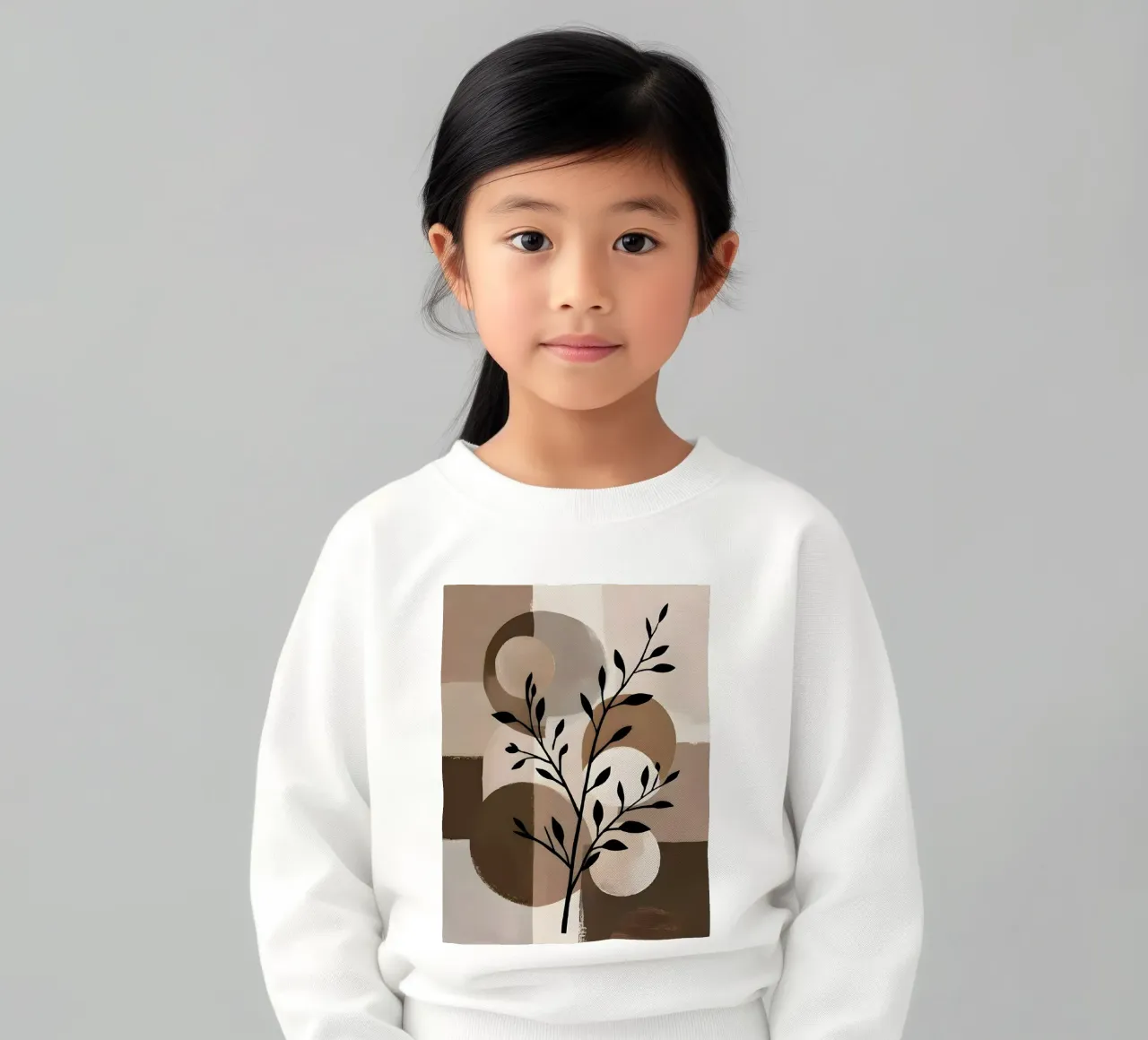 Eleganza terrestre: Un astratto moderno felpa bambino da Artistic-shop