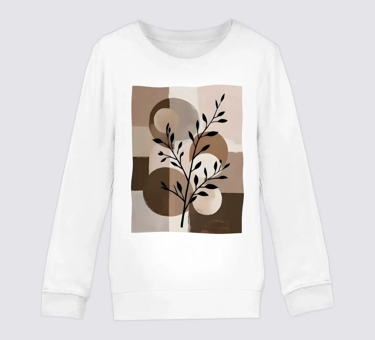Eleganza terrestre: Un astratto moderno felpa bambino da Artistic-shop