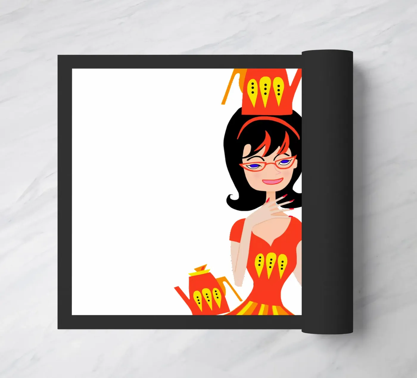 Pot Head Fußmatte von Lynndarakos