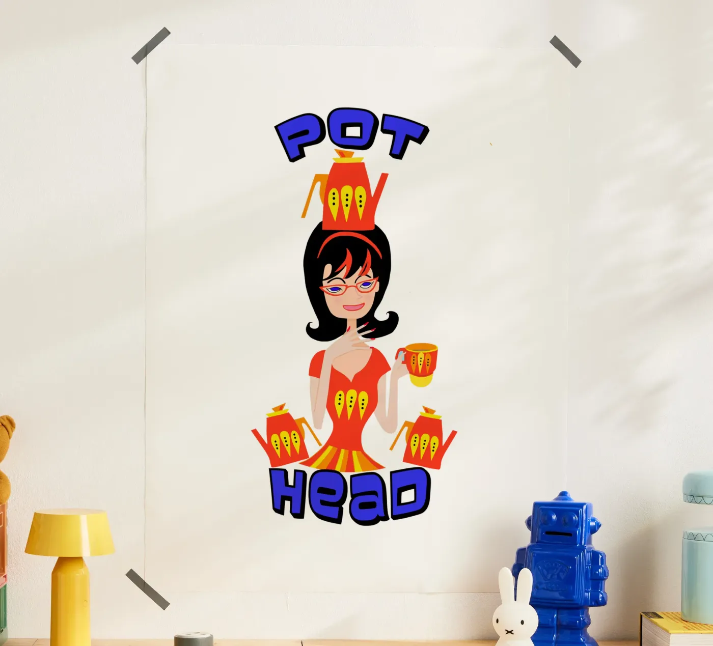 Pot Head poster van Lynndarakos