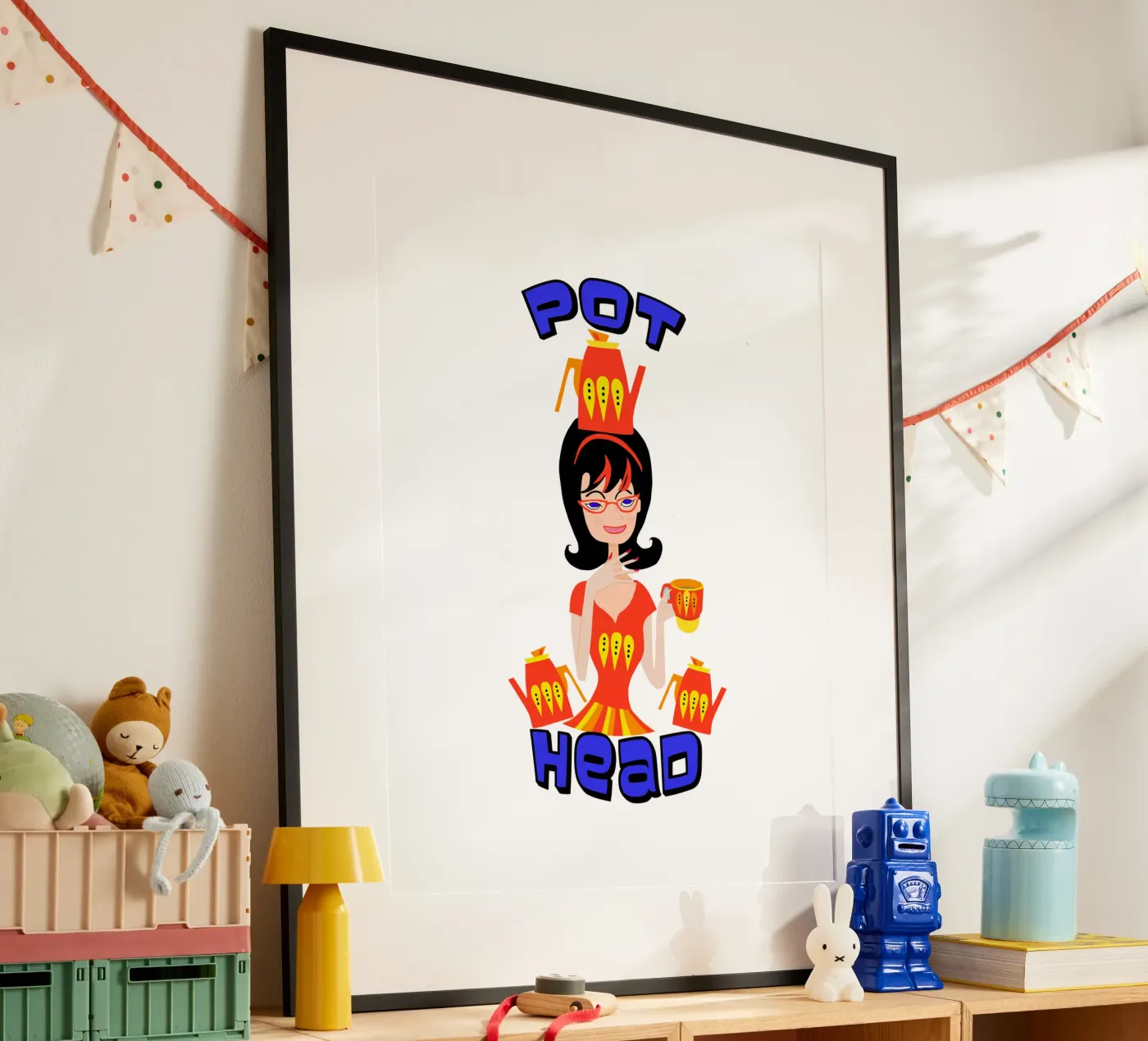 Pot Head poster van Lynndarakos