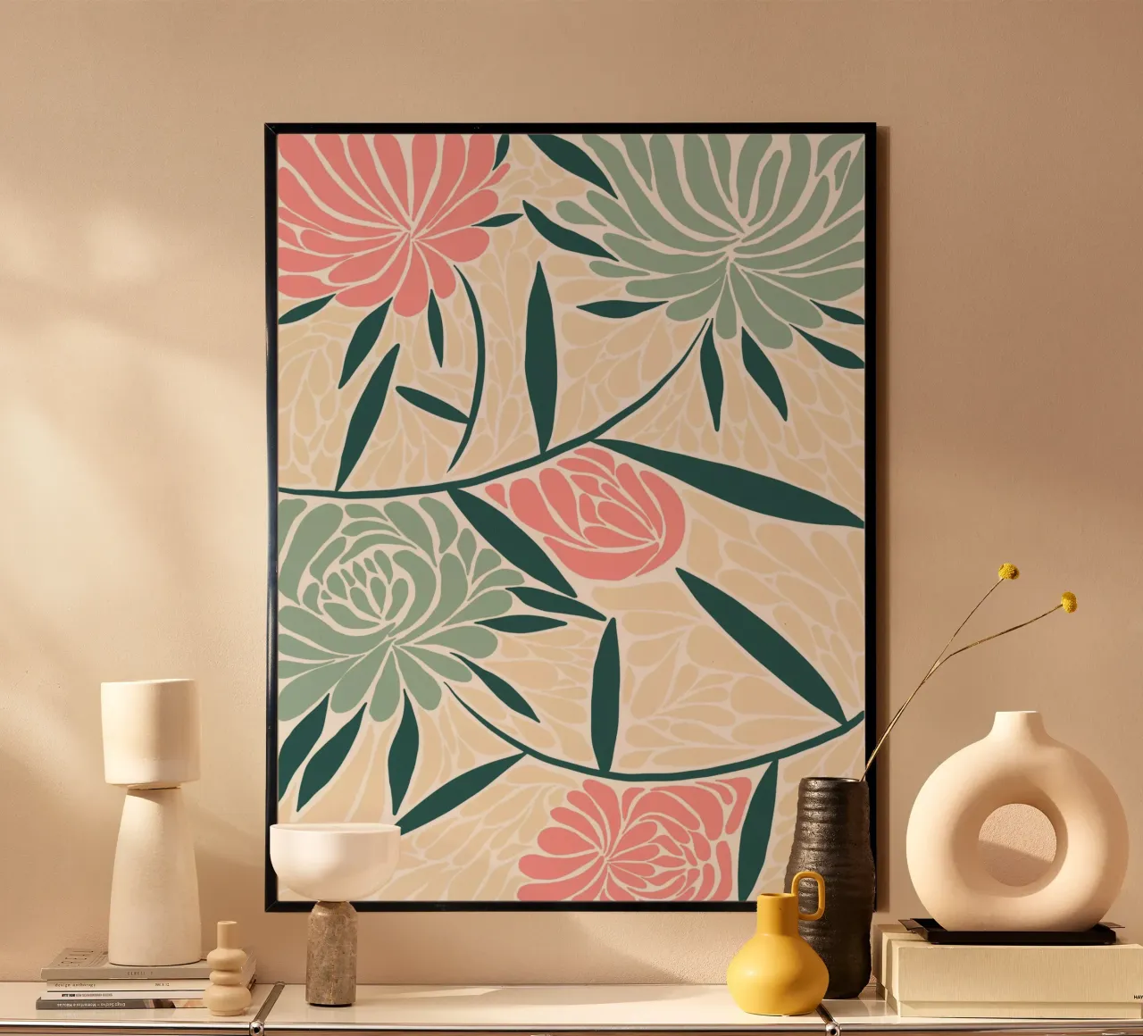 Botanical Pattern poster da Artsy Bessy