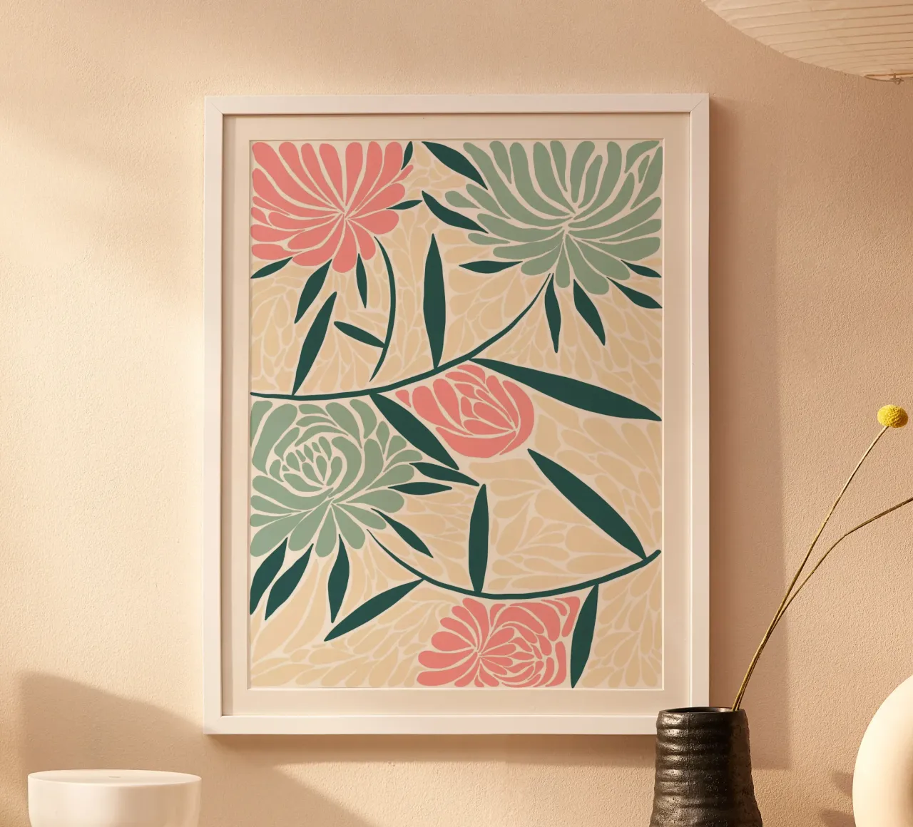 Botanical Pattern poster da Artsy Bessy