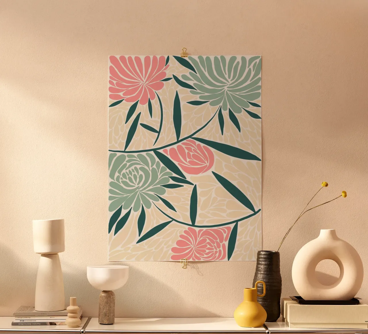 Botanical Pattern poster da Artsy Bessy
