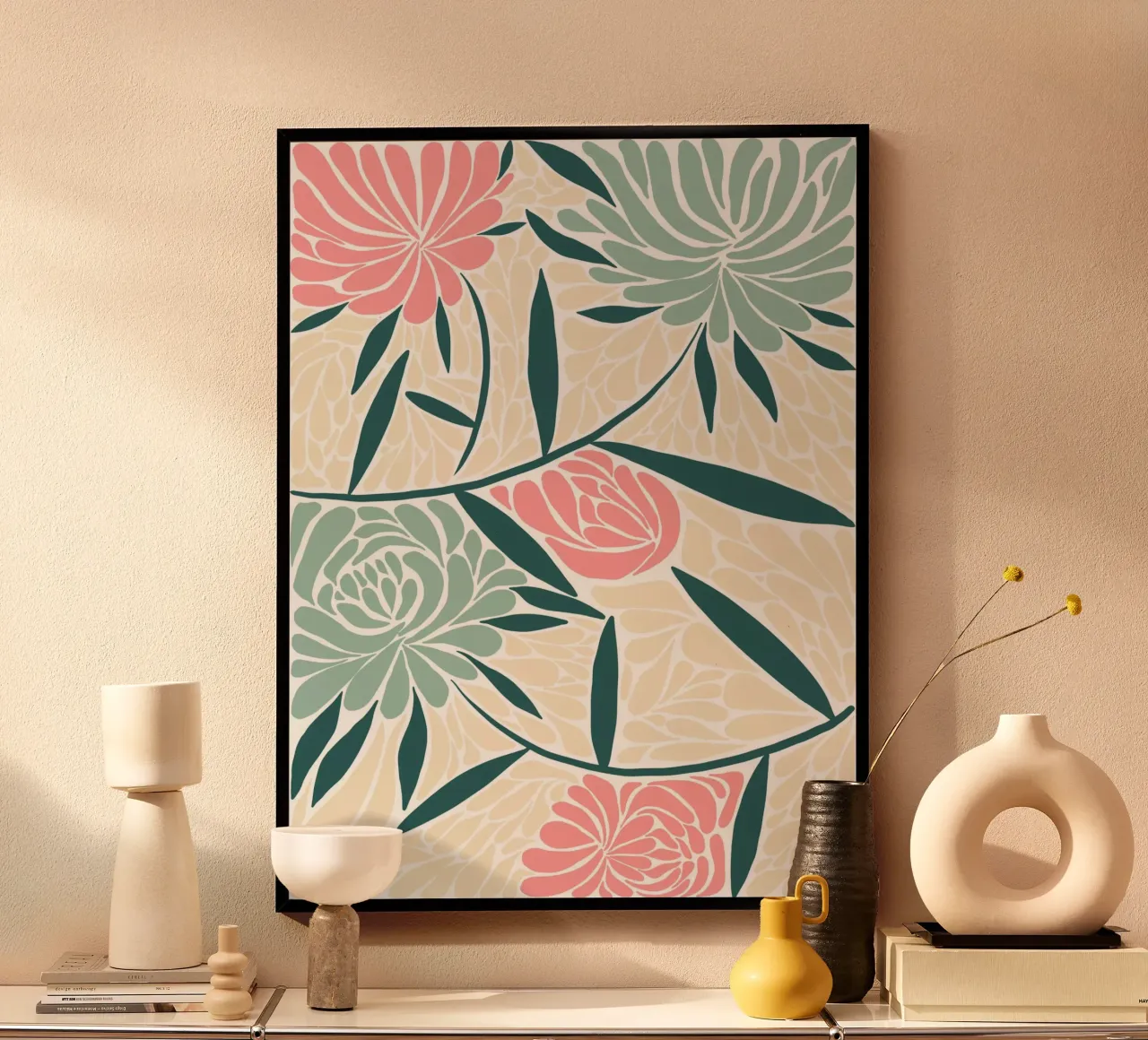 Botanical Pattern poster da Artsy Bessy