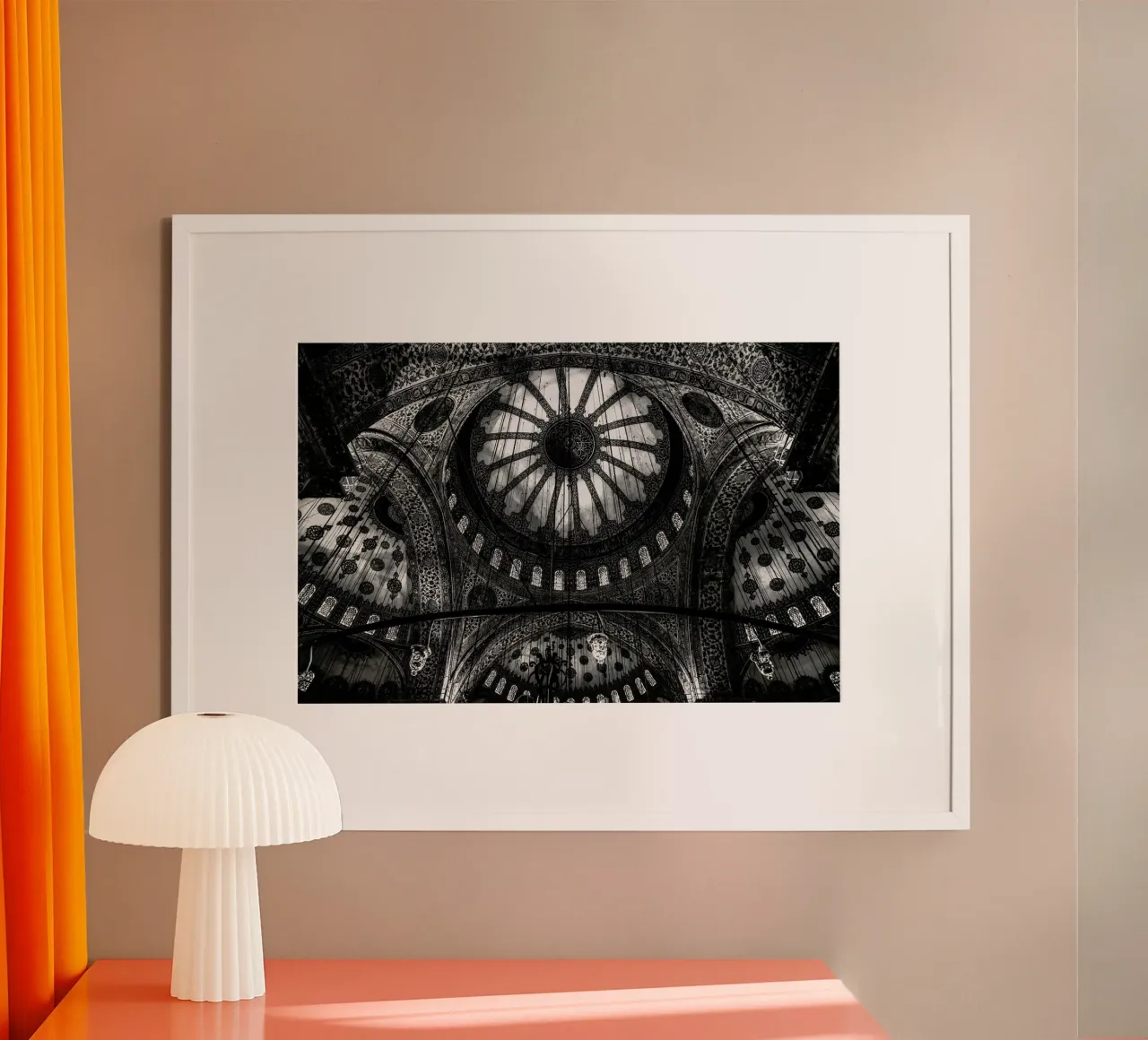Blue Mosque - Michael Jurek poster con telaio in plastica da Pictufy