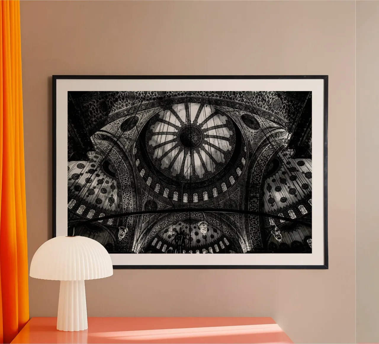 Blue Mosque - Michael Jurek poster con telaio in plastica da Pictufy
