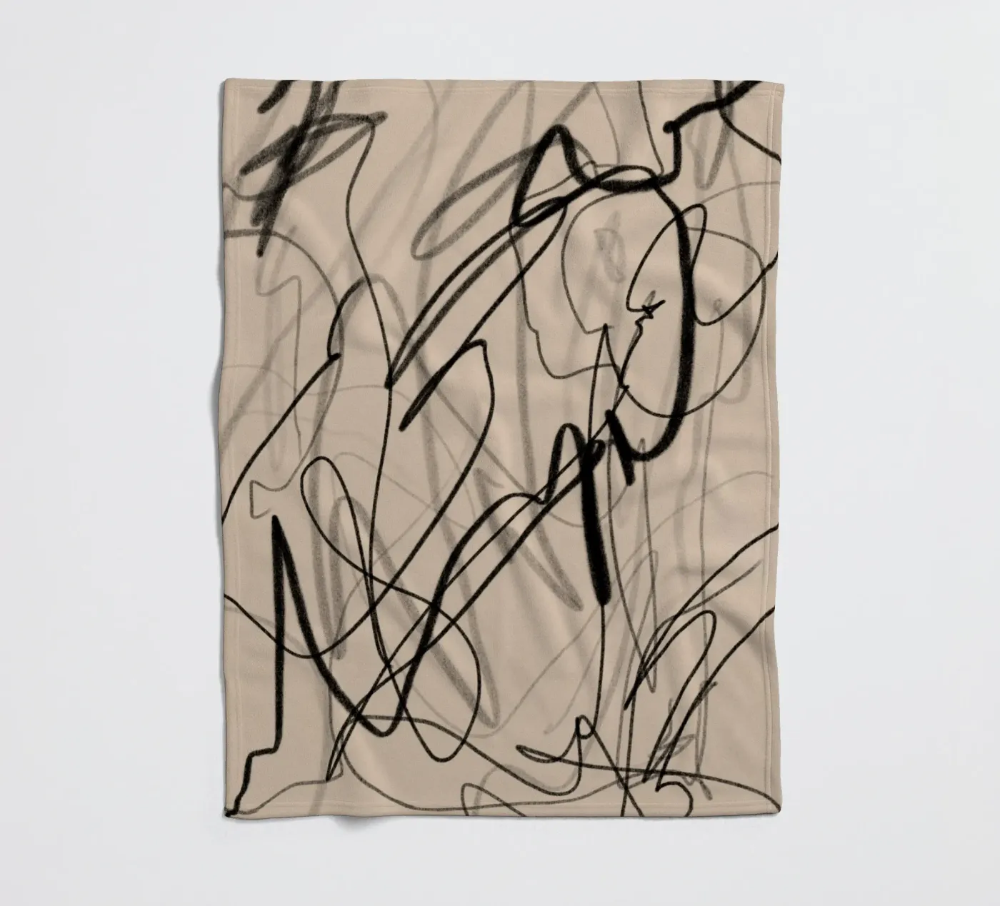 Chaotisch fleecedeken van Studio B