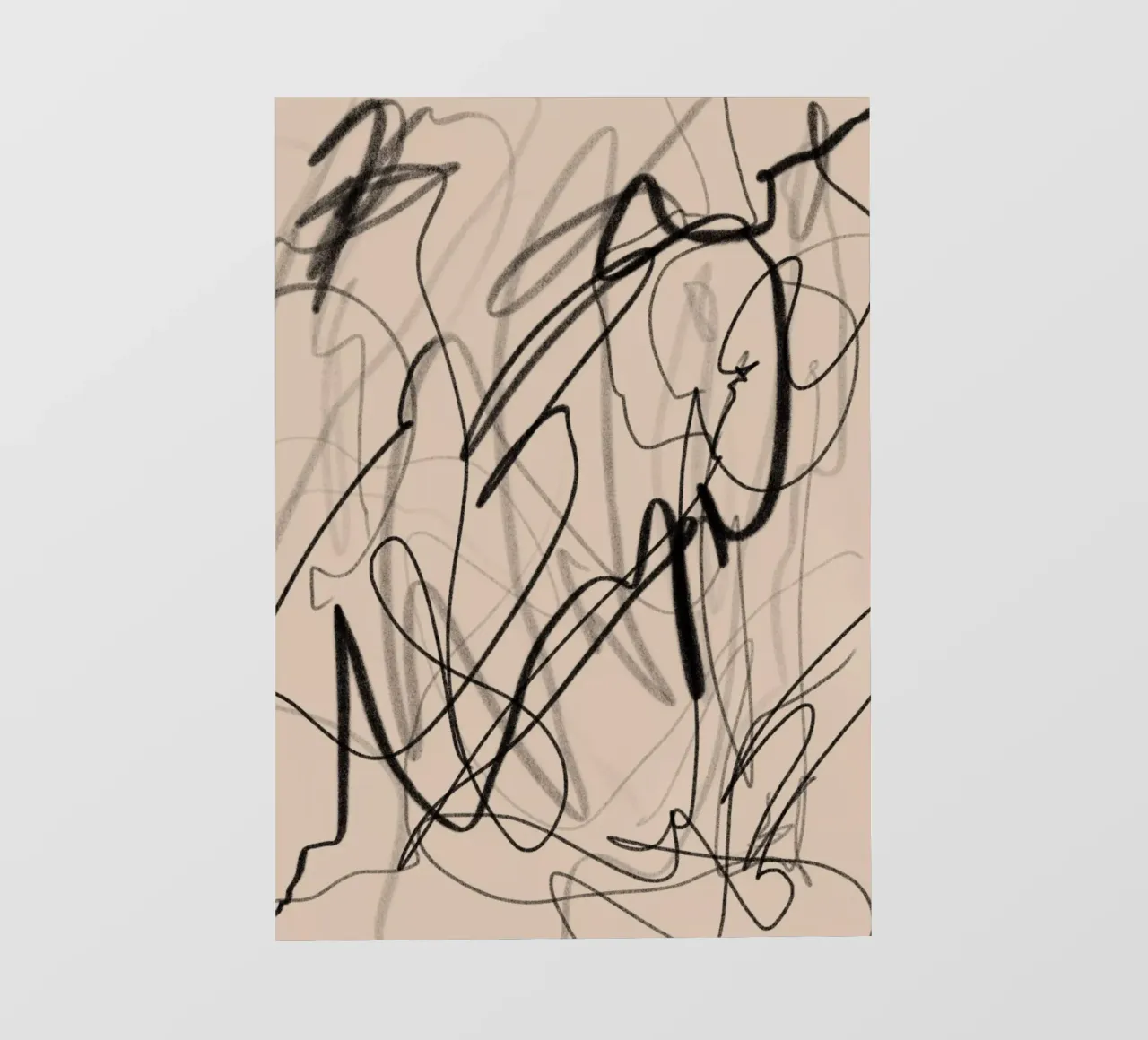 Chaotisch fotobehang van Studio B